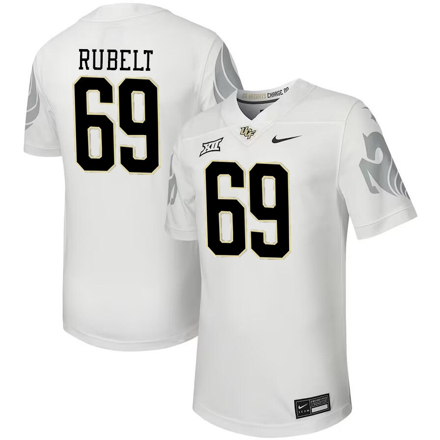 Men #69 Paul Rubelt UCF Knights Big 12 Conference College Football Jerseys Stitched-Black